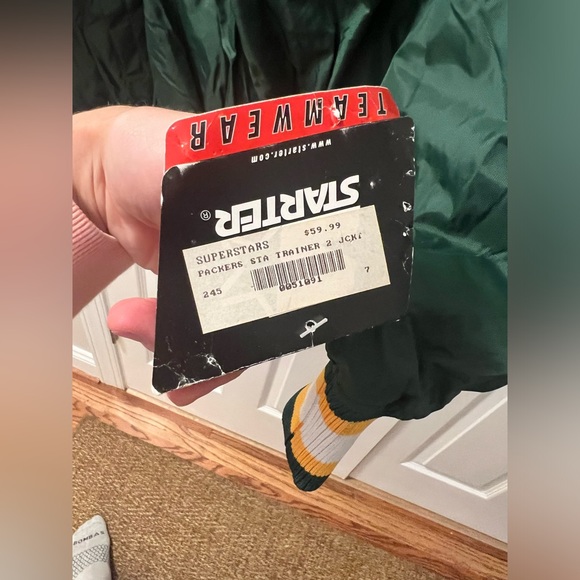 STARTER - NWT 90's Vintage XL Green Bay Packers Football Pullover Windbreaker - Picture 6 of 8